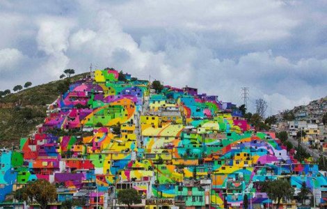 Guvernul mexican a platit artisti stradali pentru a picta 200 de case