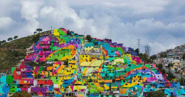 Guvernul mexican a platit artisti stradali pentru a picta 200 de case