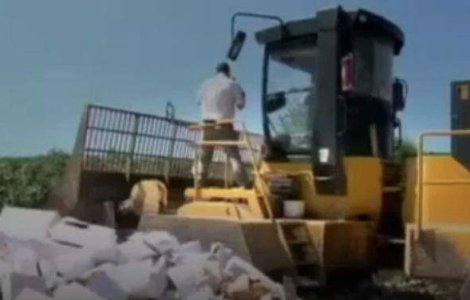  Video  Rusia a distrus cu buldozerul alimente occidentale de import