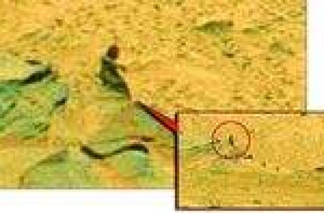 Silueta umana pe Marte