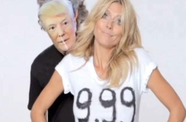 [VIDEO] Heidi Klum, replica geniala data lui Donald Trump