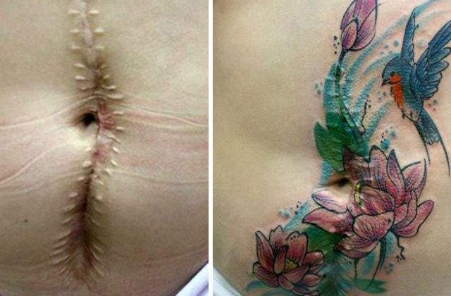 [FOTO] Un artist acopera ranile violentei domestice cu arta