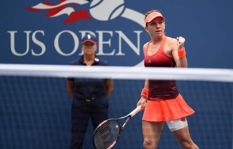  Video  Simona Halep s-a calificat in optimile turneului Wuhan Open