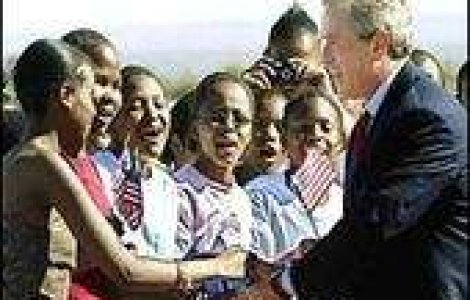George Bush, in Africa