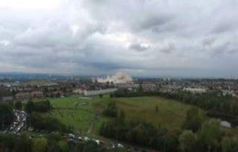  Video  A vrut sa filmeze demolarea unui pod. Ce s-a intamplat