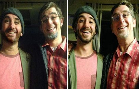 Ca doua picaturi de apa: iti poti da seama care e tatal si care fiul?