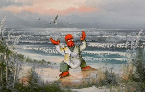 Un artist transforma tablourile vechi in opere inedite. Uite ce face