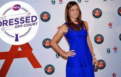 Simona Halep, desemnata jucatoarea de tenis cel mai frumos imbracata