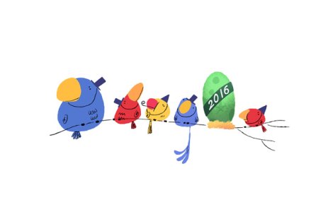 Google, logo special de Anul Nou