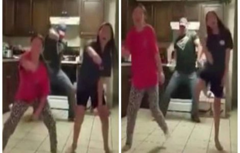  Video  Doua surori se filmeaza dansand. Uite ce face tatal. Este atat de comic!