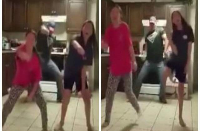 [VIDEO] Doua surori se filmeaza dansand. Uite ce face tatal. Este atat de comic!