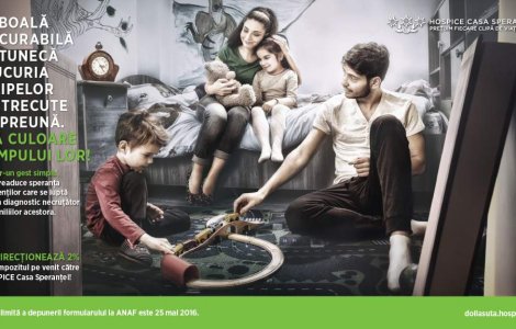 Da culoare timpului lor! Redirectioneaza 2% din impozitul pe venit pentru ingrijirea celor afectati de o boala incurabila