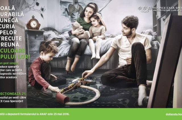 Da culoare timpului lor! Redirectioneaza 2% din impozitul pe venit pentru ingrijirea celor afectati de o boala incurabila