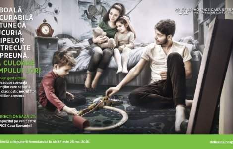 Da culoare timpului lor! Redirectioneaza 2% din impozitul pe venit pentru ingrijirea celor afectati de o boala incurabila