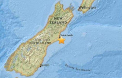 Cutremur cu magnitudinea de 5,7 grade in Noua Zeelanda