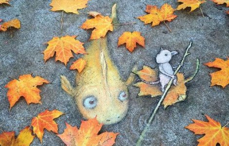 Cand strazile prind viata: picturi pe asfalt care surprind trecatorii