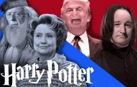  Top  Candidatii americani la presedintie, personaje din Harry Potter