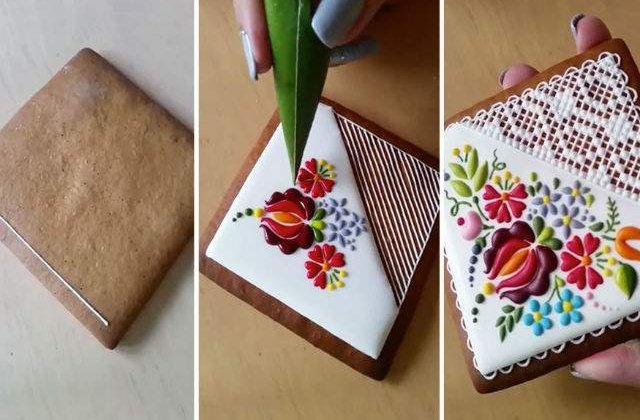 [VIDEO] Incepe sa decoreze prajitura. Uite cum arata la final. Superb!