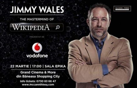 Fondatorul Wikipedia, vine pe 22 martie la Bucuresti