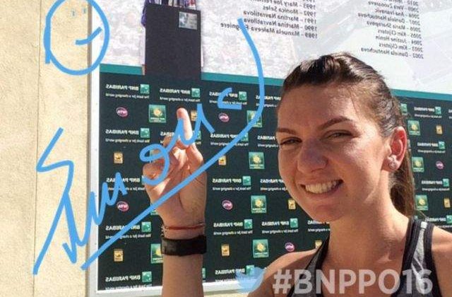 Simona Halep va debuta sambata dimineata la Indian Wells