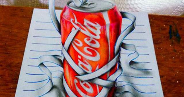 Cand arta prinde viata: iluzii 3D in creion