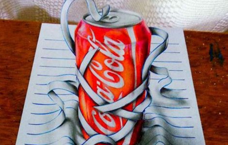 Cand arta prinde viata: iluzii 3D in creion