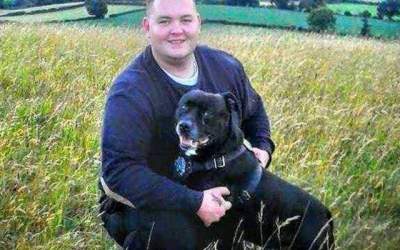 Acest caine si-a salvat...