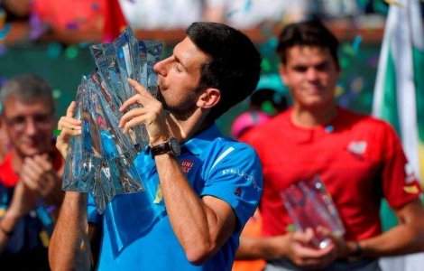 Novak Djokovic, campion la Indian Wells pentru a treia oara consecutiv