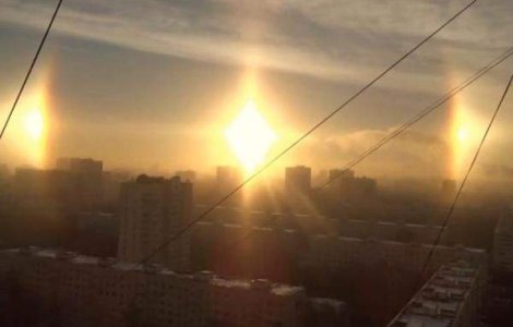 Pe cerul Rusiei s-au putut vedea 3 sori. Care este explicatia