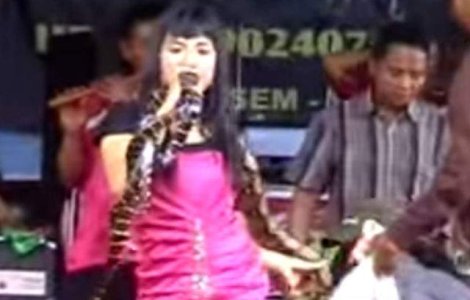 O cantareata a murit pe scena dupa ce a fost muscata de o cobra