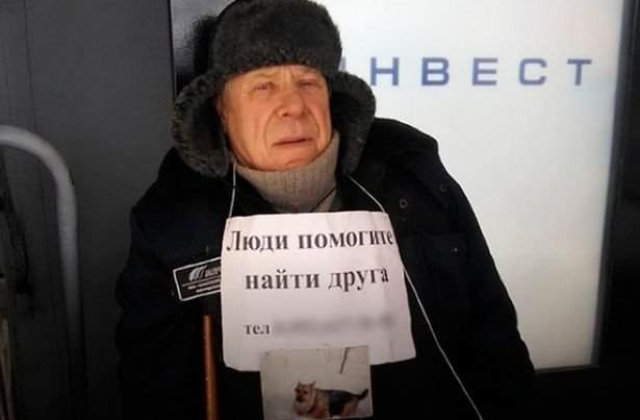 Dureros. Un pensionar din Rusia a murit dupa ce si-a cautat cainele pierdut timp de 2 luni