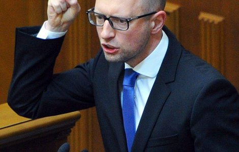 Premierul Ucrainei, Arseni Iateniuk, si-a anuntat demisia