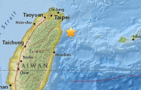Cutremur cu magnitudinea de 5,5, grade in Taiwan