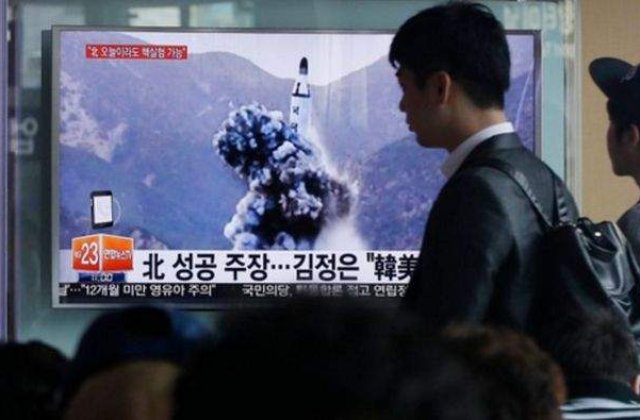 Testul balistic efectuat de Coreea de Nord pare sa fi esuat