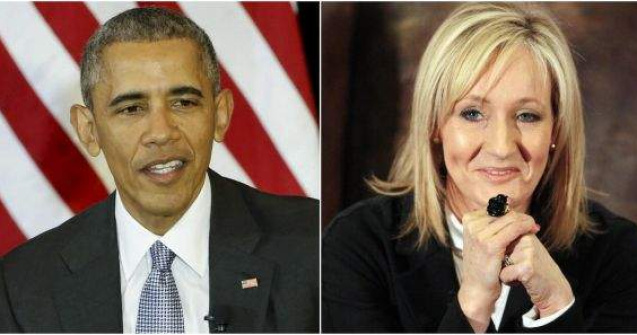 J.K.Rowling a petrecut o noapte magica cu sotii Obama, in Londra
