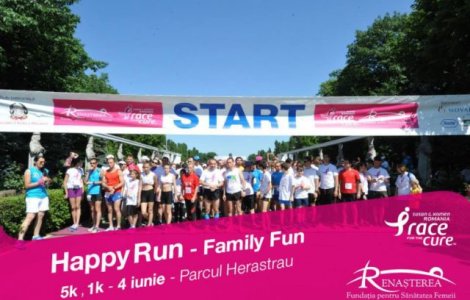Crosul caritabil "Happy Run-Race for the Cure Romania" va avea loc 4 iunie