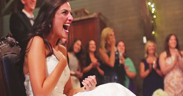 Surpriza minunata de care a avut parte o mireasa in ziua nuntii