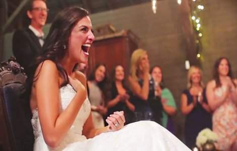 Surpriza minunata de care a avut parte o mireasa in ziua nuntii