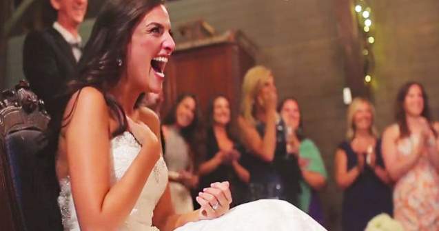 Surpriza minunata de care a avut parte o mireasa in ziua nuntii