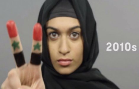 100 de ani de frumusete feminina in Siria, intr-un minut