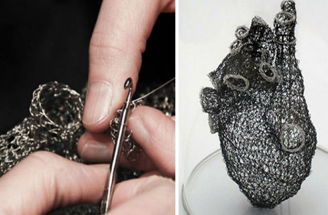 [FOTO] A petrecut o mie de ore crosetand o inima corect anatomic