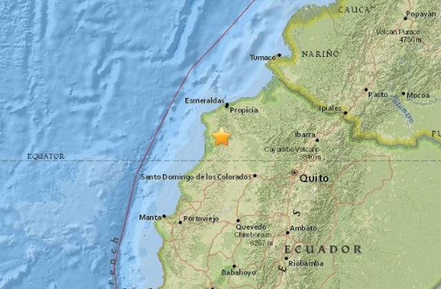 Cutremur cu magnitudinea de 6,7 grade in vestul Ecuadorului