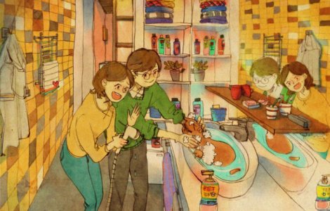  Top  Asa arata DRAGOSTEA! 13 ilustratii superbe care surprind momentele importante din viata