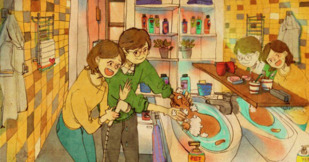  Top  Asa arata DRAGOSTEA! 13 ilustratii superbe care surprind momentele importante din viata