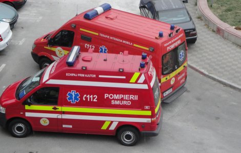 Sase persoane ranite dupa explozia unei butelii, urmata de un incendiu