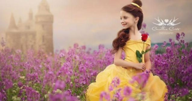 Si-a transformat fiica in printese Disney. Uite cat de dulce e!