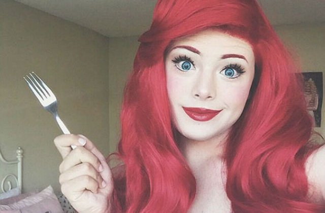 [FOTO] Cat talent! Acest tanar se transforma in printese Disney cu ajutorul machiajului