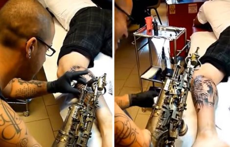 Si-a pierdut mana intr-un accident. Acum poate tatua cu un brat bionic
