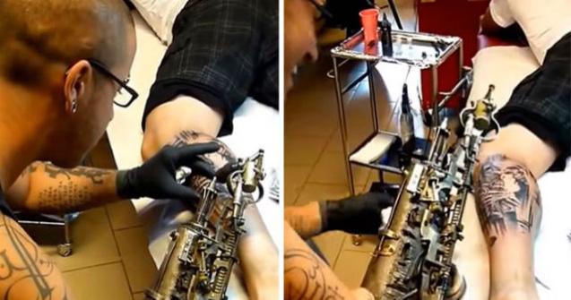 Si-a pierdut mana intr-un accident. Acum poate tatua cu un brat bionic