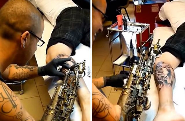 [VIDEO] Si-a pierdut mana intr-un accident, dar a primit un brat bionic pentru a putea tatua